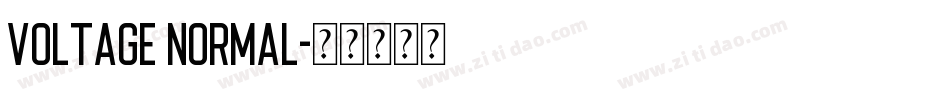 Voltage Normal字体转换